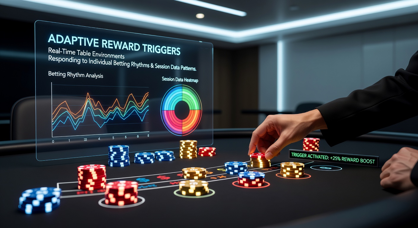 Real-time roulette table with data overlays showing adaptive bonus triggers responding to player betting rhythms