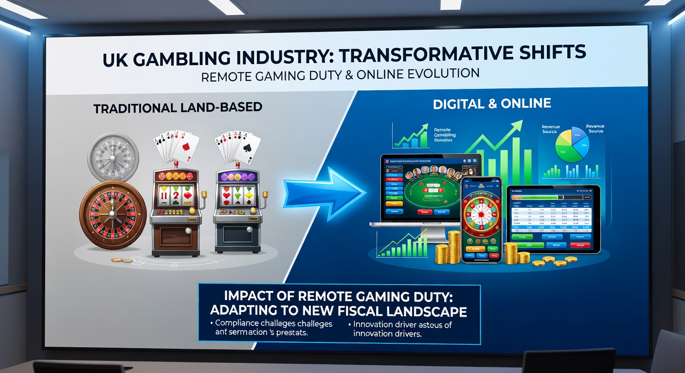 Infographic detailing remote vs non-remote GGY breakdown for UK gambling Q2 2025, with pie charts and bar graphs