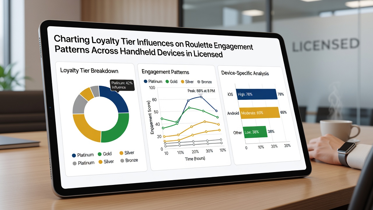 Analytics dashboard displaying loyalty tier distribution and roulette engagement metrics on mobile platforms