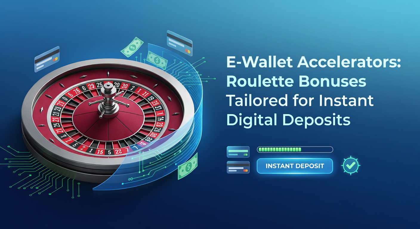 Illustration of a sleek digital wallet icon speeding towards a roulette wheel, symbolizing instant deposits unlocking bonus rewards