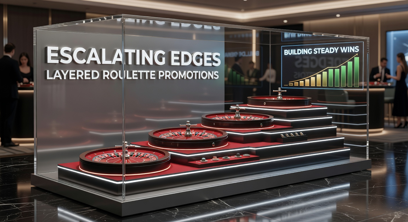 Dynamic roulette table displaying stacked bonus layers glowing with escalating rewards