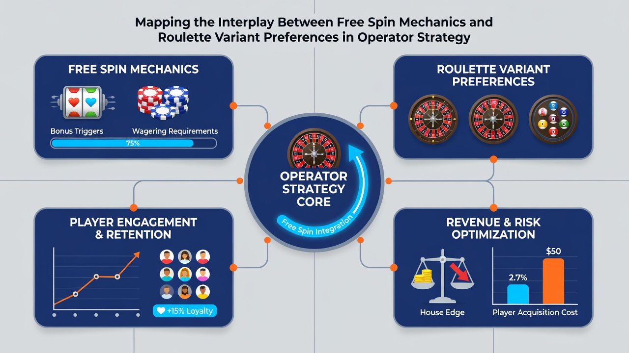 Analytics dashboard displaying player preferences for roulette variants linked to free spin promotions