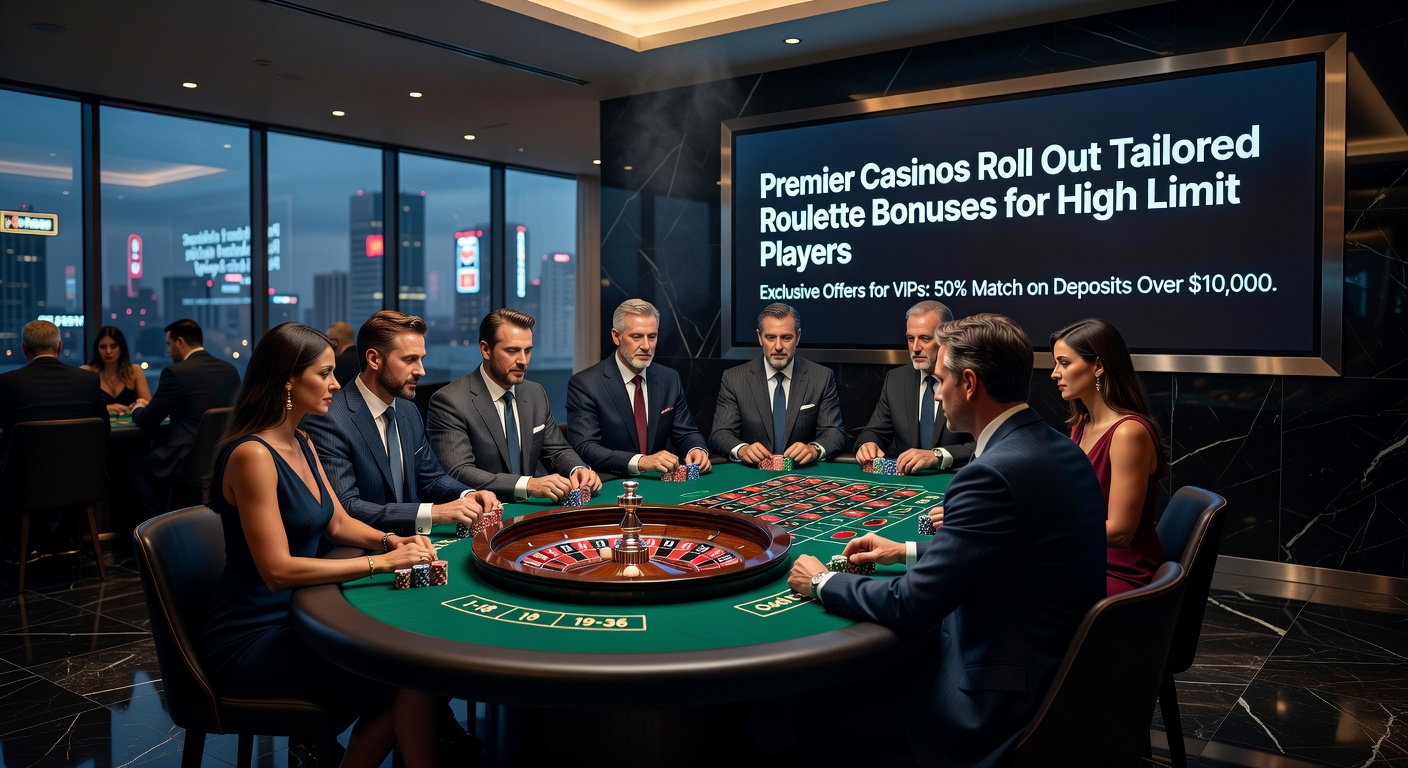 VIP high-limit roulette player placing a massive bet on a digital table, with bonus notifications popping up on screen amid luxurious casino ambiance