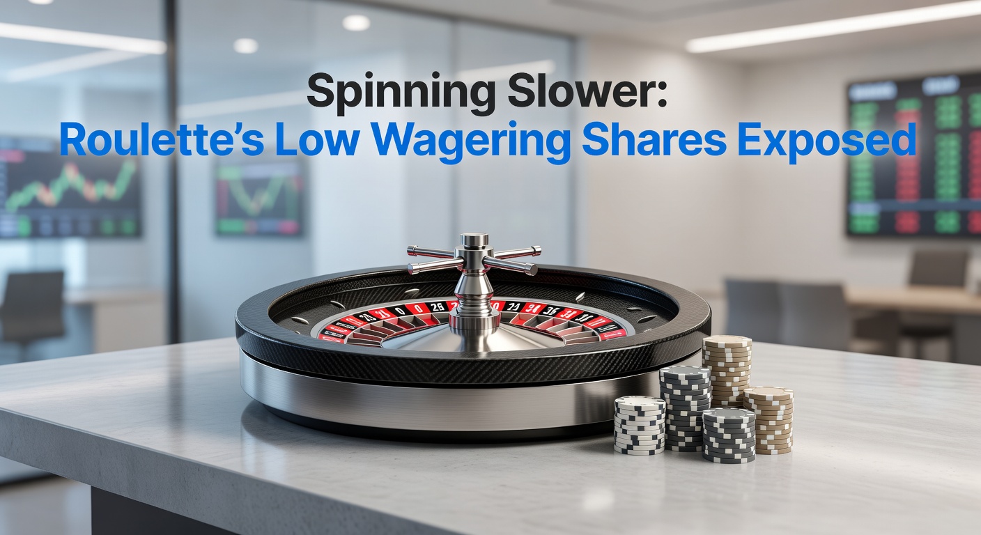 Roulette wheel with bonus wagering charts overlay, highlighting low contribution rates for table games