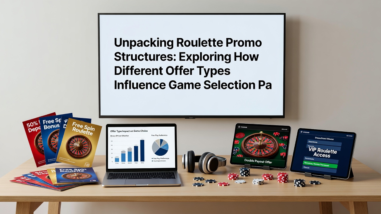 Data charts displaying player selection patterns across roulette variants under various promotional offers