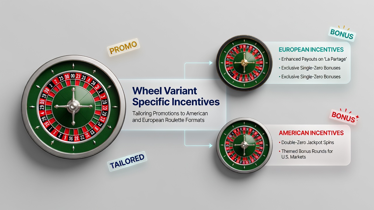 Comparison of American and European roulette wheels highlighting pocket differences and promotional adaptations